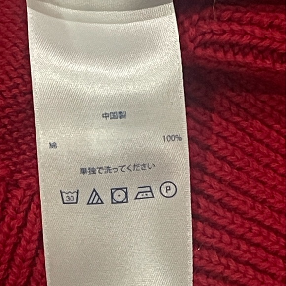 Chaps Knit Pullover Sweater Long Sleeve Red Men Size 3XB Cotton Logo NEW Holiday - Picture 9 of 9